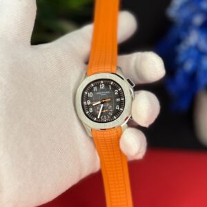 A grade automatic watch Pakistan orange strap front view A grade automatic watch Pakistan
