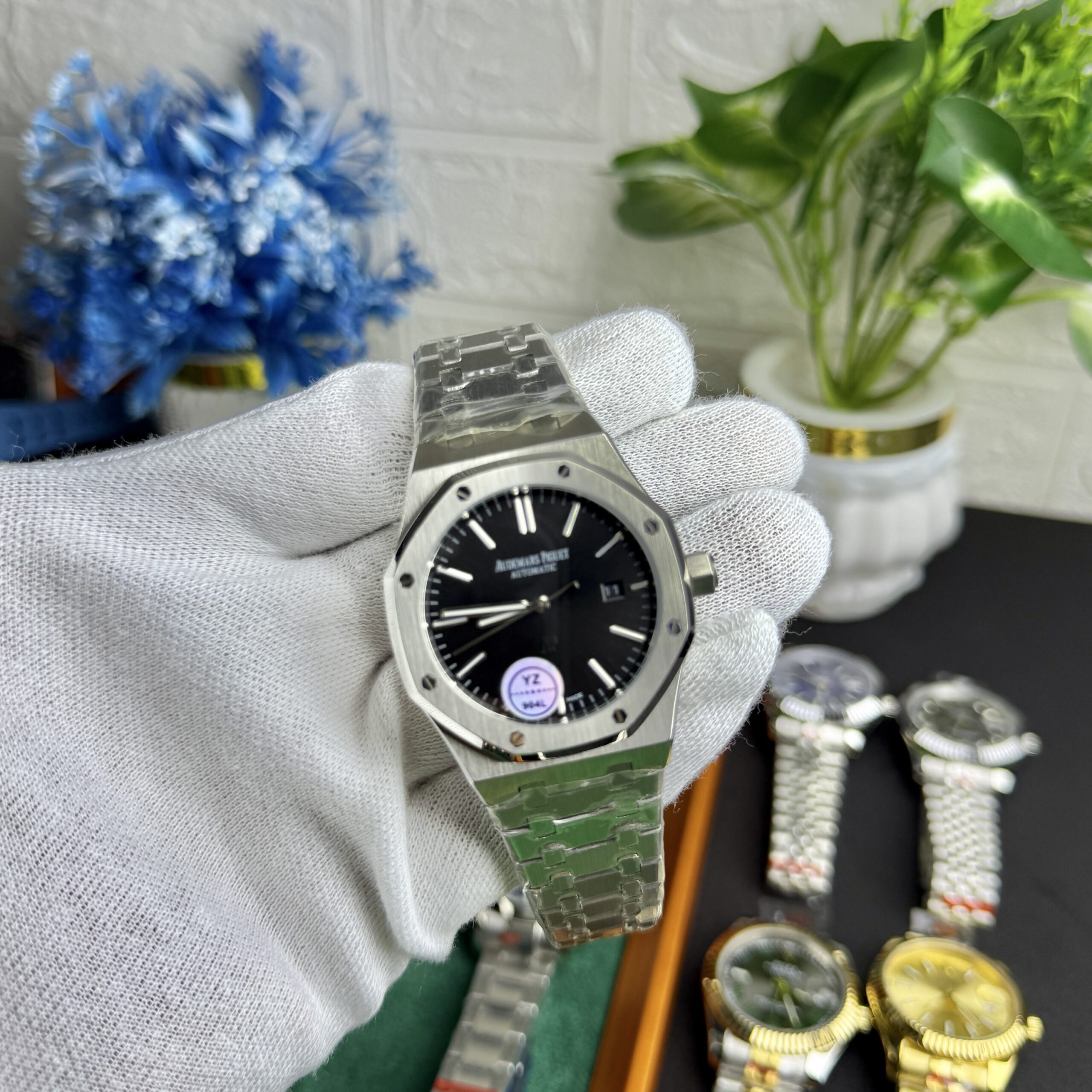 Audemars Piguet Royal Oak Style – Black Dial Automatic Watch