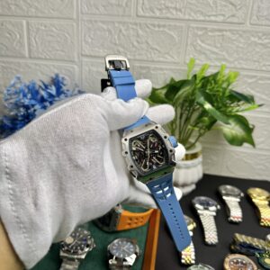 Richard Mille RM 011 Style – Blue Skeleton Automatic Watch
