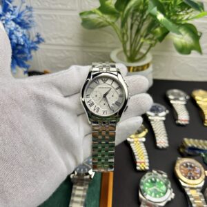 Emporio Armani Chronograph – Silver Edition